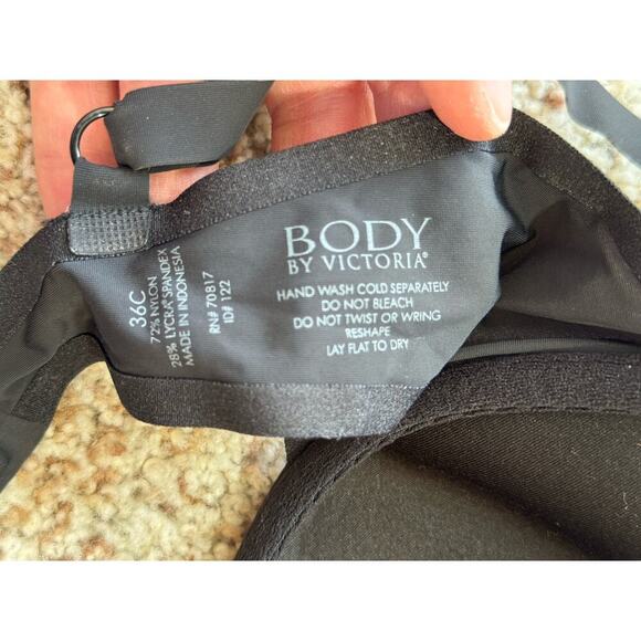 Victoria's Secret Womens Bra "Body by Victoria"  size 36 C, Black - Picture 3 of 4